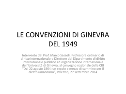 Le Convenzioni di Ginevra del 1949