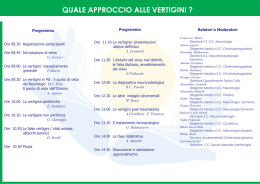 quale approccio alle vertigini