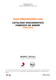 Catalogo discografico