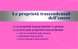 Le proprietà trascendentali dell`essere