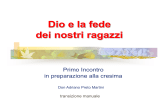 Dio e la fede dei nostri ragazzi