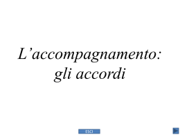 L`accompagnamento: gli accordi