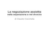 La negoziazione assistita nella separazione e nel divorzio