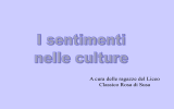 I sentimenti nelle culture