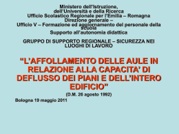 Diapositiva 1 - Ufficio Scolastico Regionale per l`Emilia