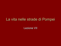 La vita nelle strade di Pompei