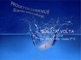 S.M.S. A. VOLTA DI LATINA a.s. 2005/2006 classe 2ª E