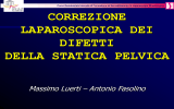 Correzione Laparoscopica dei difetti della statica pelvica