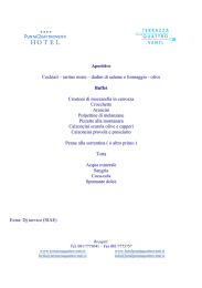 menu discoteca 18° compleanno