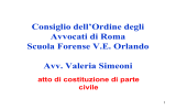 Diapositiva 1 - Ordine degli Avvocati di ROMA