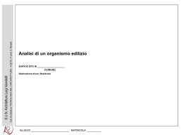 Tema d`anno I parte - Dipartimento di Architettura e Disegno