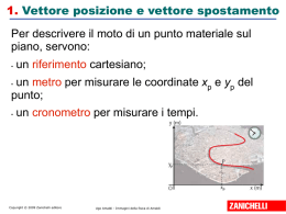 Moti piani - Lezioni di fisica