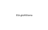 Età giolittiana - parole leggere