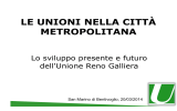 IL RUOLO DELLE UNIONI NELLA FUTURA CITTÀ METROPOLITANA