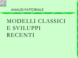 Analisi fattoriale - e