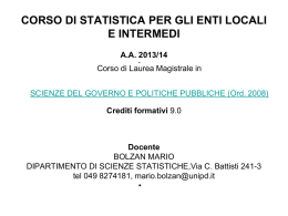 Sistema Informativo e degli Indicatori