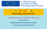 Italian – English Everyday Dictionary