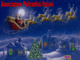 Buon Natale e felice anno nuovo - Associazione Politrasfusi Italiani