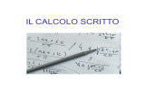 Calcolo Scritto - Camillo Bortolato