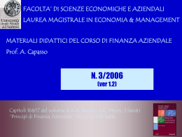 Nessun titolo diapositiva - Facoltà di Scienze Economiche ed