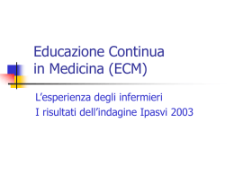 Sessione ECM e formazione