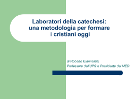 Laboratori della catechesi: una metodologia per formare i cristiani oggi