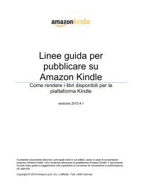 Linee guida per pubblicare su Kindle