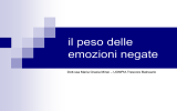 il peso delle emozioni negate