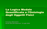 La Logica Modale Quantificata e l`Ontologia degli Oggetti Fisici