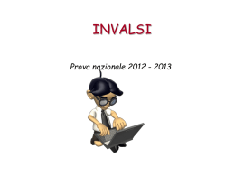 Prova Invalsi 2012-2013