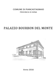 Palazzo Bourbon del Monte - Comune di Piancastagnaio