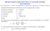 Dimensionamento preliminare, scelta del numero di cave