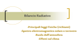 Radiazione e bilancio radiativo