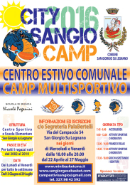 City Camp 2016 Informazioni e Modulo iscrizioni