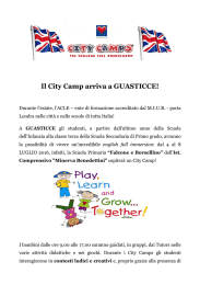 Il City Camp arriva a GUASTICCE!