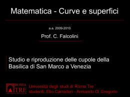 Diapositiva 1 - Dipartimento di Matematica