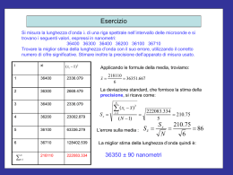 Esercizi su media, deviazione standard, deviazione standard sulla