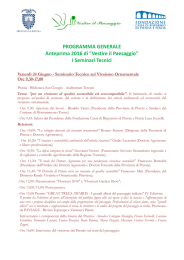 Programma seminari Vestire Paesaggio 2016