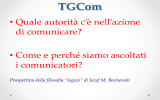 Quale autorità, l`azione di comunicare?