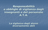 Prof. Da Settimo N. - Responsabilità e obblighi di vigilanza degli
