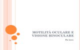 Motilità Oculare e Visione Binoculare