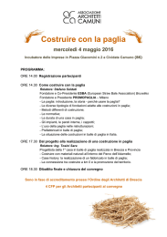 Costruire con la paglia