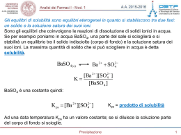 equilibri di solubilità Archivo