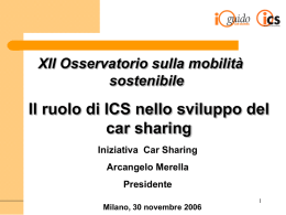 Osservatorio - ics car sharing