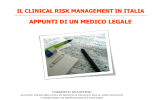 Nessun titolo diapositiva - Management della Responsabilità Sanitaria