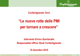 Presentazione di PowerPoint - Confartigianato Imprese Terni