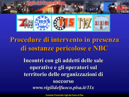 linee guida per l`intervento cbrn in caso di attacco