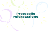 Protocollo reidratazione