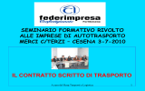 Contratti Scritti di Trasporto - Confartigianato Federimpresa Cesena