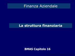 WACC La teoria tradizionale